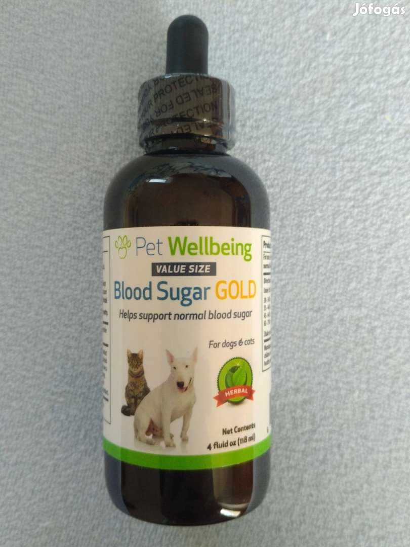 Kutya+macska vércukor csökkentő Blood Sugar Gold csepp, USA gyártmány