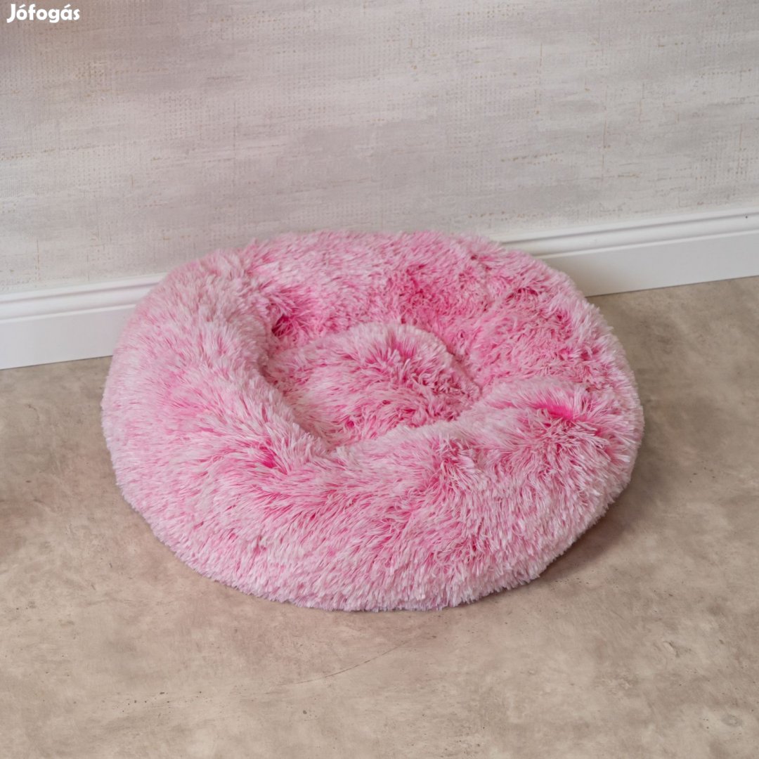 Kutyafekhely, kutyaágy extra puha tarka rózsaszín 70 cm