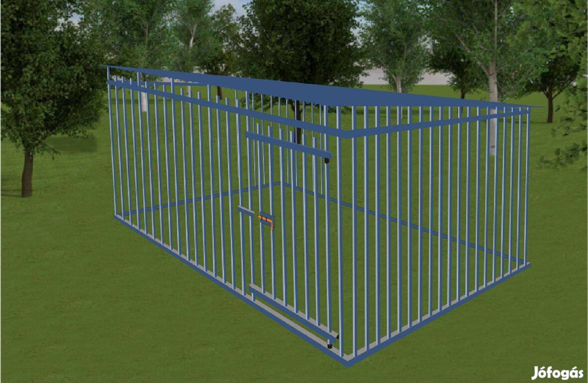 Kutyakennel KL Tervezhető 3 x 2 m, 16 mm, kék eladó, országos ingyenes