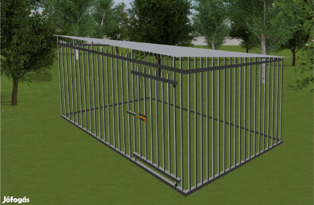 Kutyakennel KL Tervezhető, 3 x 3 m 20 Fzár országos ingyenes szállítás