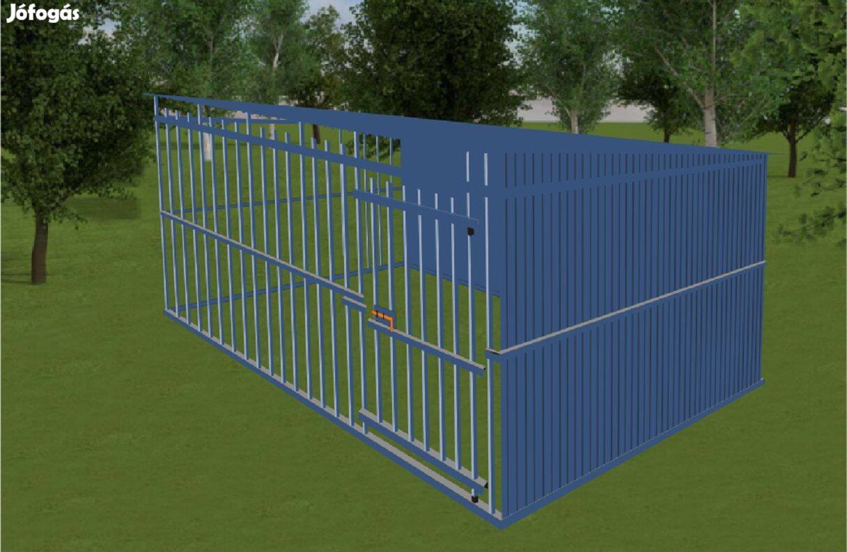 Kutyakennel Klprémium T, 3 x 2 m/kék H/ J fed. 20 kék, országos ingyen