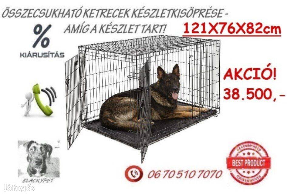 Kutyaketrec szobakennel összecsukható2XL121x76x82 Országos