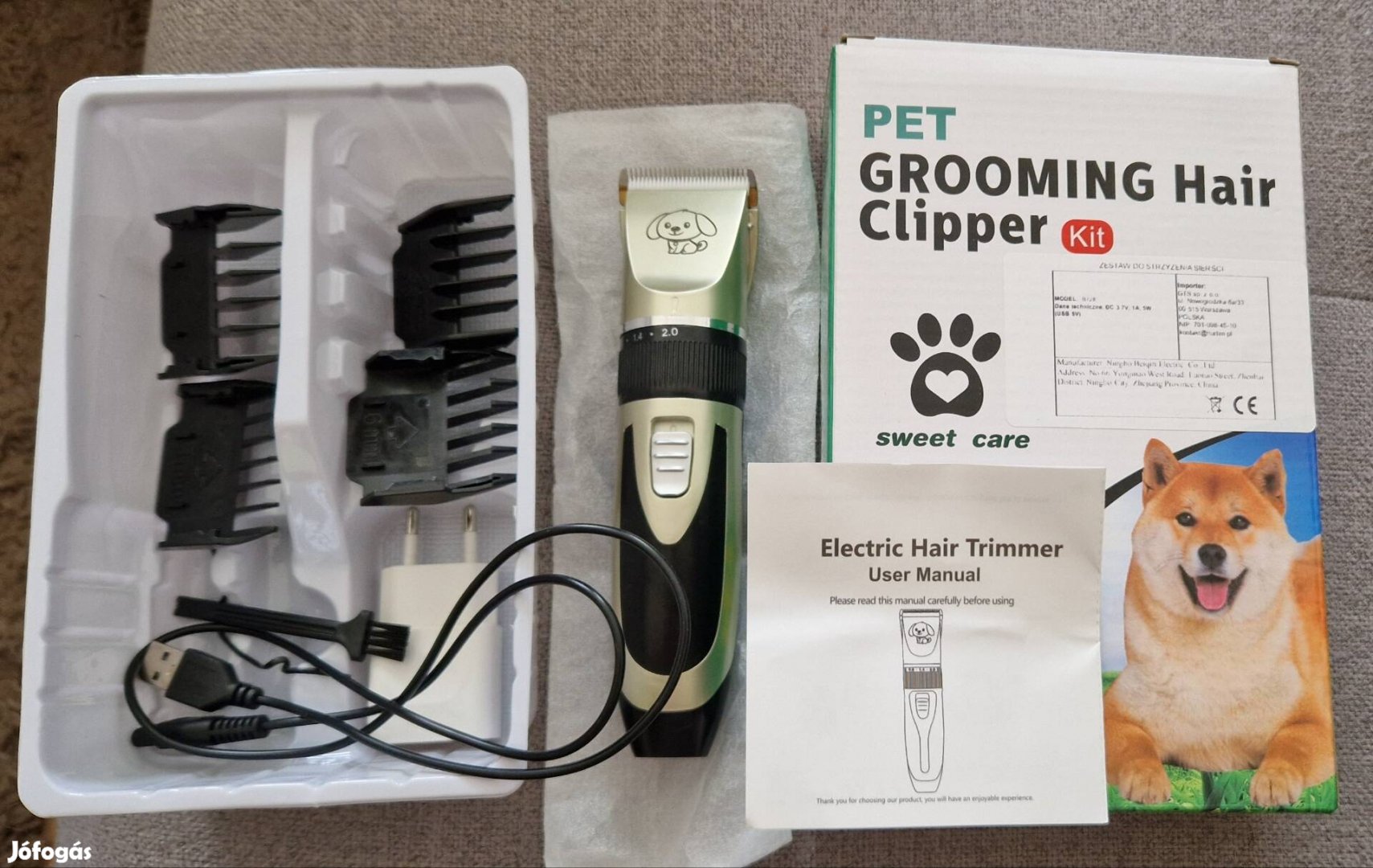 Kutyanyírógép, PET Grooming Hair Clipper készlet!