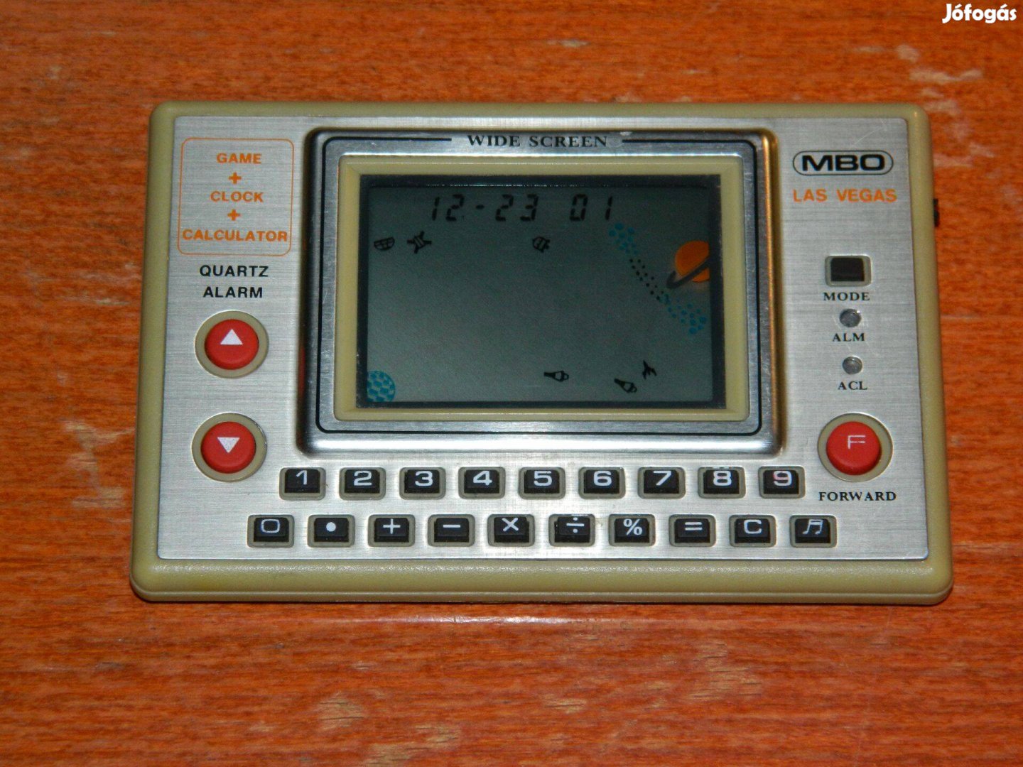 Kvarcjáték MBO Las Vegas 7004 Game + Clock + Calculator 1982