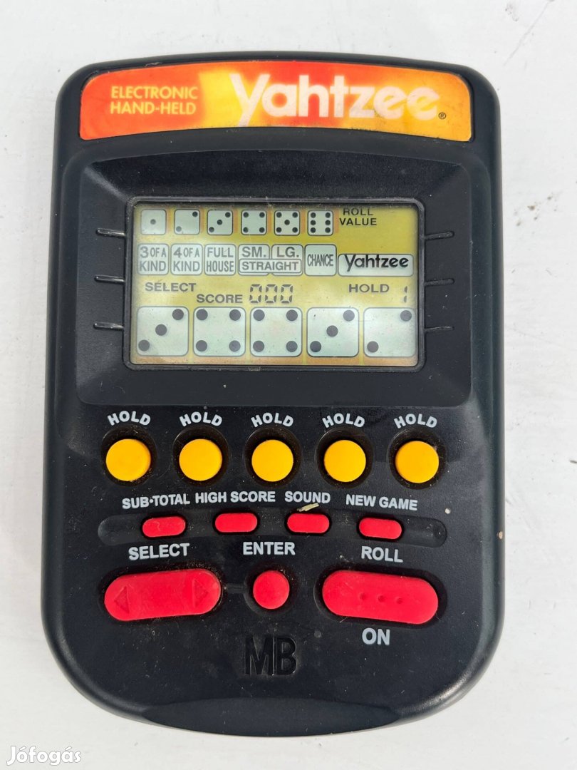 Kvarcjáték retro vintage Milton Bradley Yahtzee