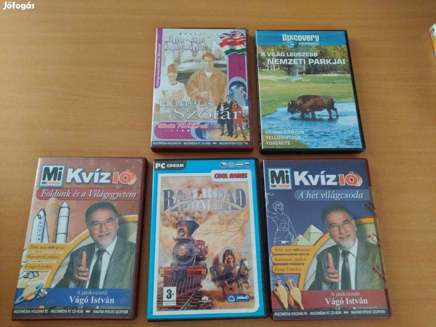 Kvíz10, dokumentumfilm, szótár, PC játék DVD