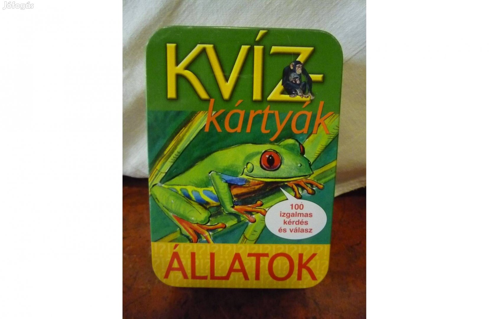 Kvíz kártyák Állatok fém dobozban 50 db kártya 2009