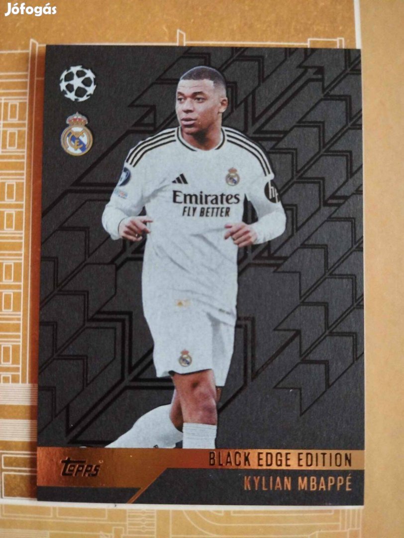 Kyian Mbappé (Real Madrid) Black Edge Bajnokok Ligája 2024/25 kártya