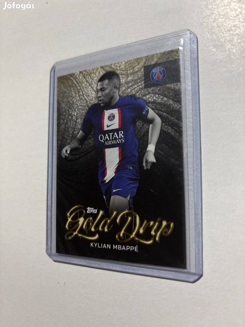 Kylian Mbappé Gold Drip focis kártya