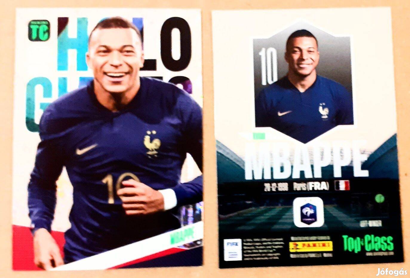 Kylian Mbappé PSG Holo Giants focis kártya Panini Top Class 2024