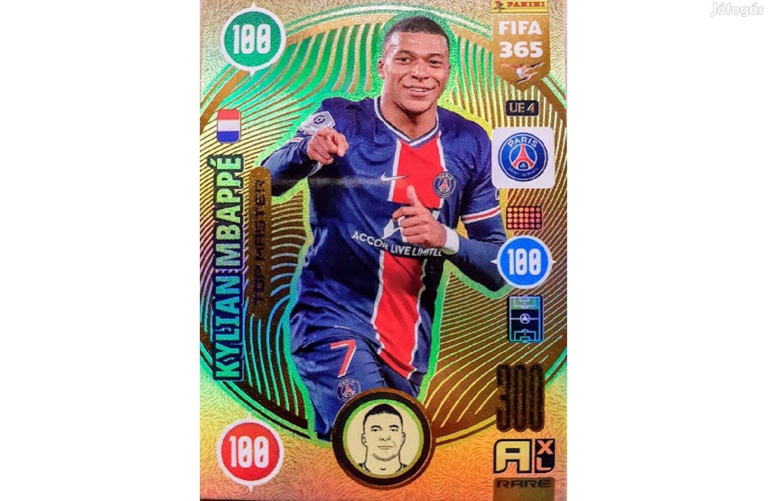 Kylian Mbappé Paris Saint-Germain Top Master focis kártya Update 2021