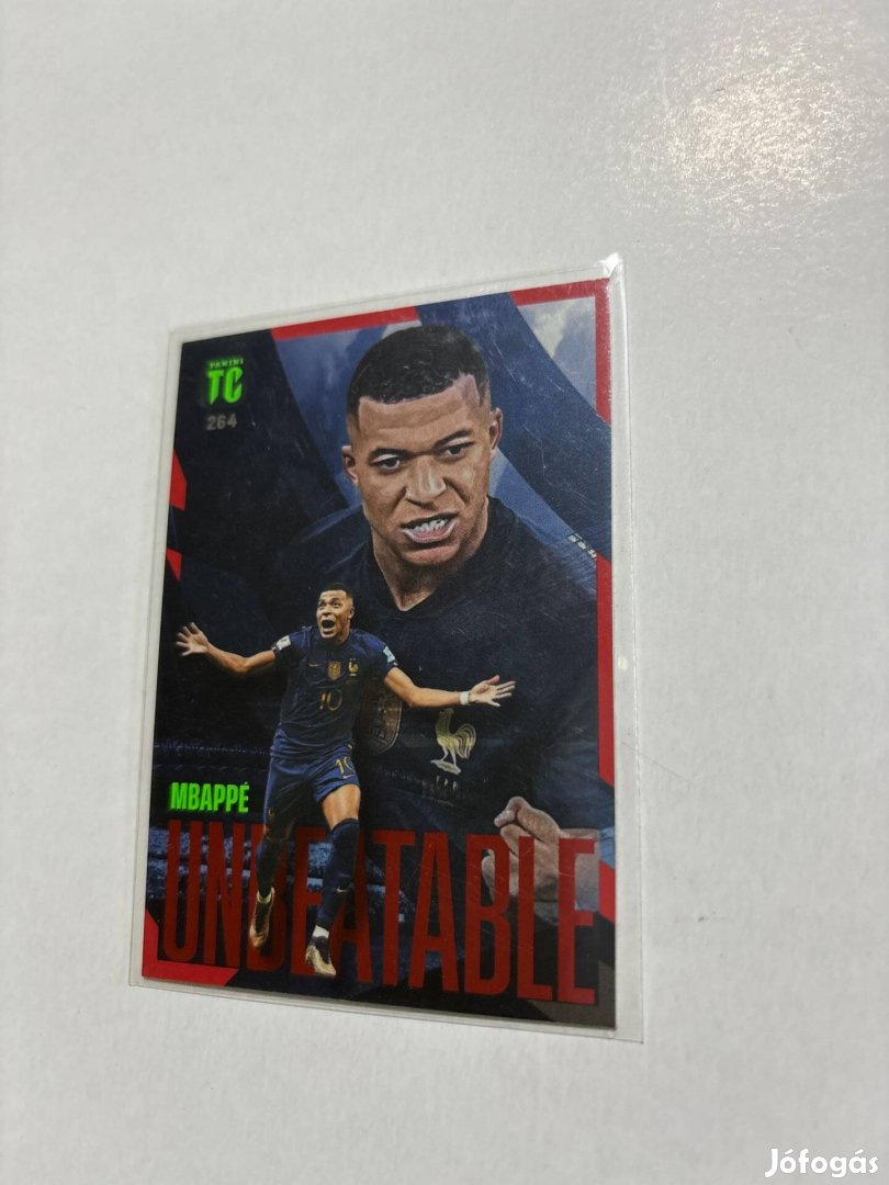 Kylian Mbappé red unbeatable focis kártya