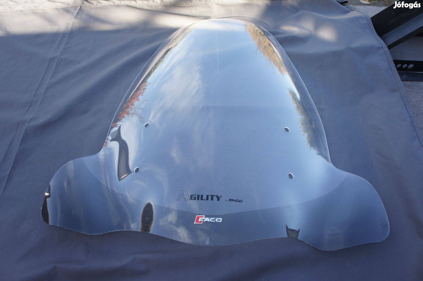 Kymco Agility plexi szép állapotú tartó vas nélkül