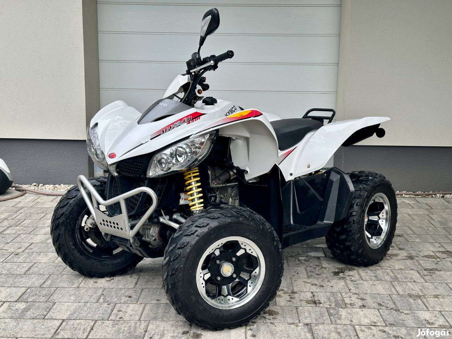 Kymco Maxxer 450 quad papíros! 4x4 automata B jogsi vonóhorog (cfmoto)