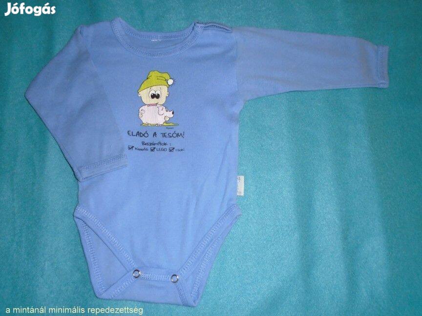 Kynga mintás hosszú ujjú body 3-6 hó méret 68
