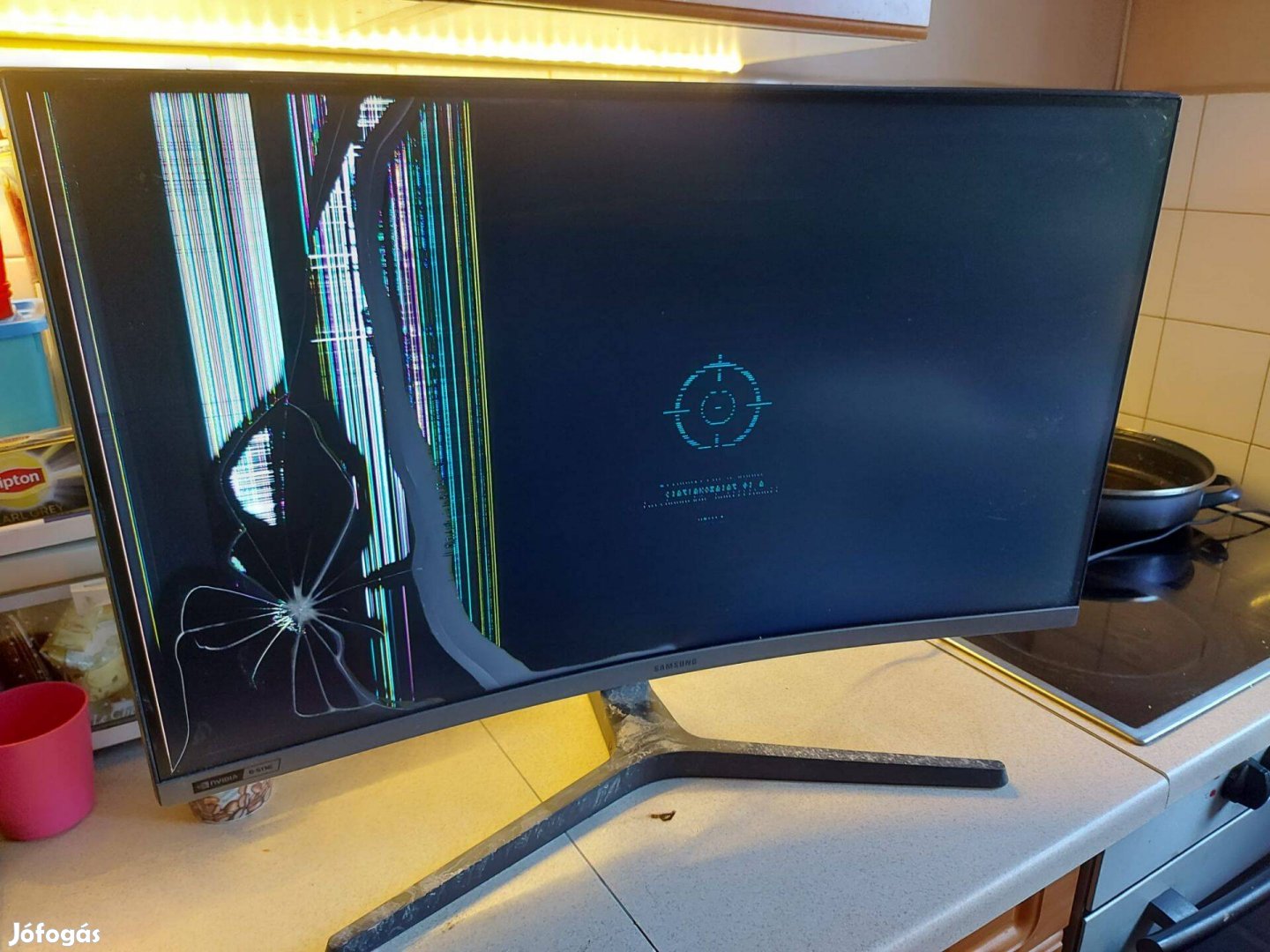 LC27RG50Fquxen ívelt törött Samsung monitor