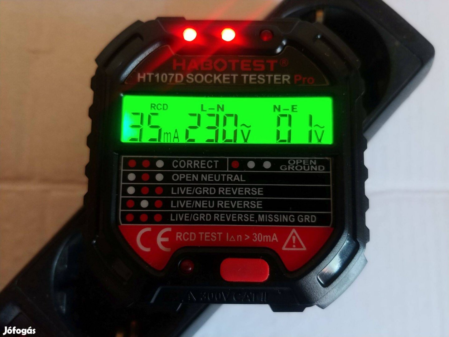 LCD Konnektor teszter tesztelő AC 230 Volt