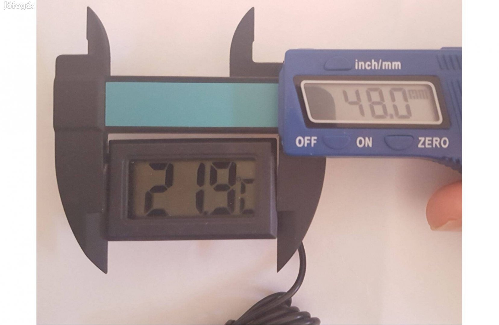 LCD kijelzős digitális hőmérő -50-110 fokig, elemmel együtt