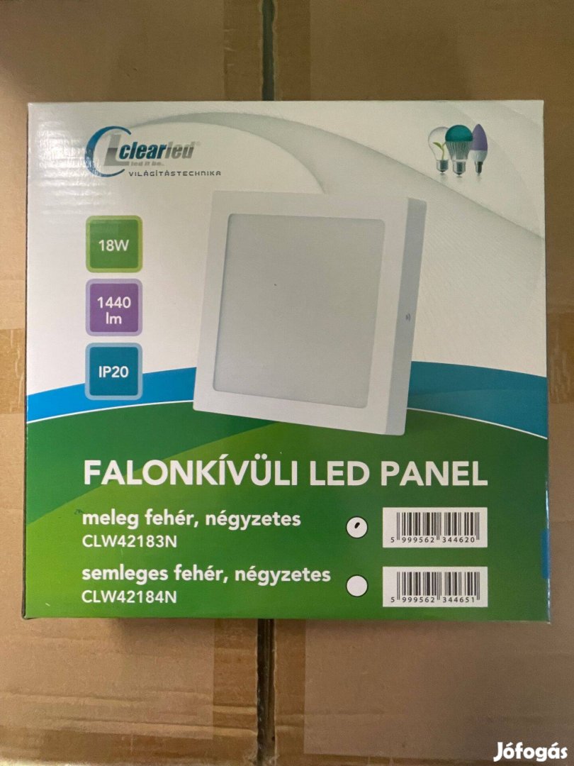 LED Panel 18w falon kívüli falra szerelhető