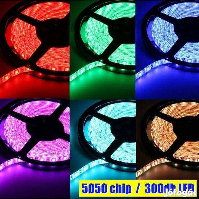 LED Szalag - Színes RGB 5050 SMD 120°- 60LED/m! 5m