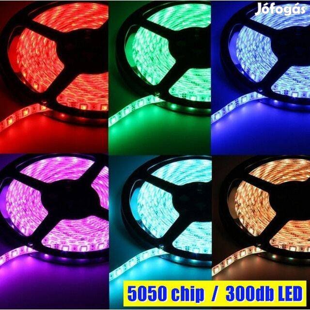 LED Szalag - Színes RGB 5050 SMD 120°- 60LED/m! 5m _