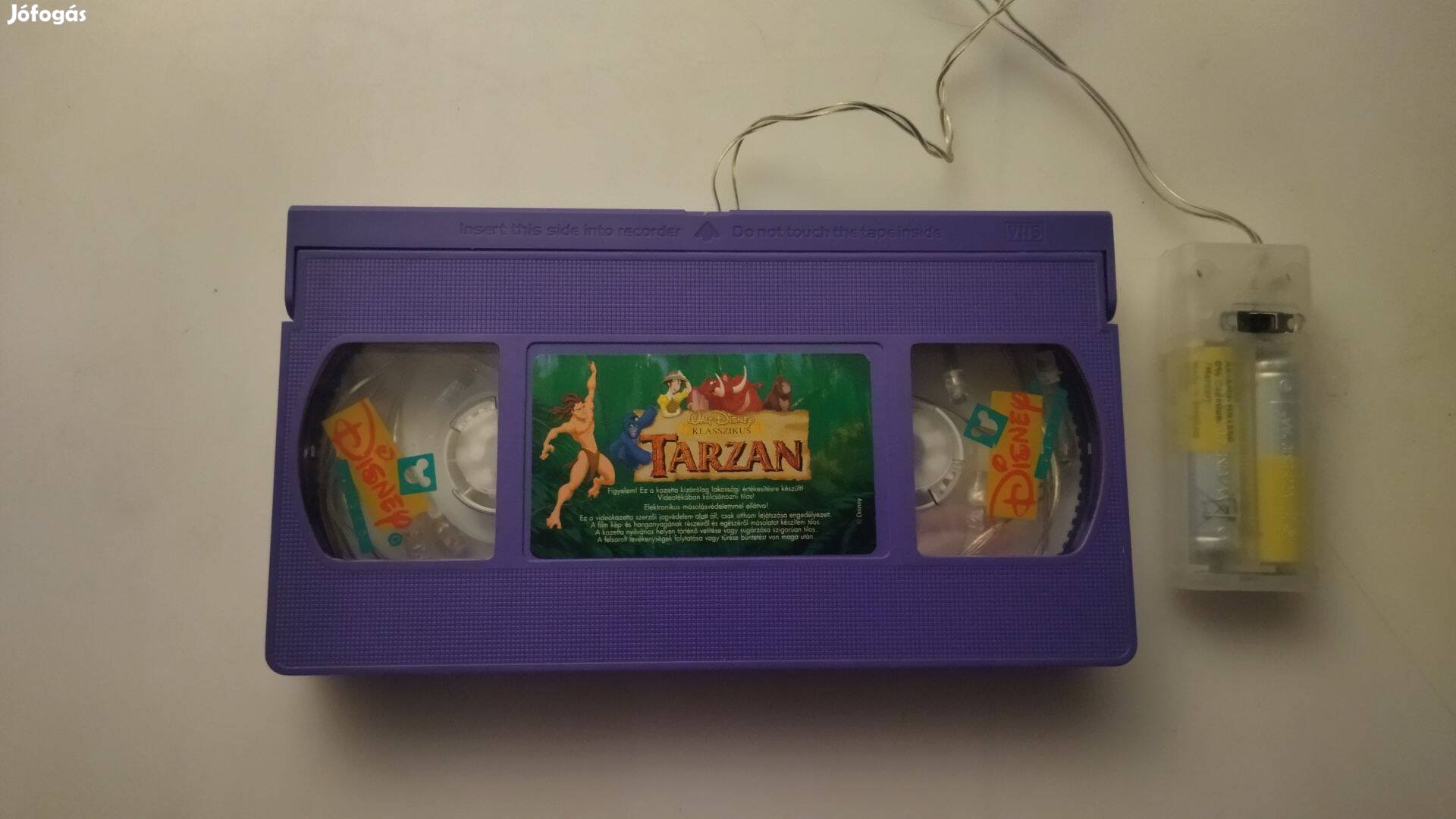 LED Világitós VHS videókazetta Díszvilágitás Elemes VHS