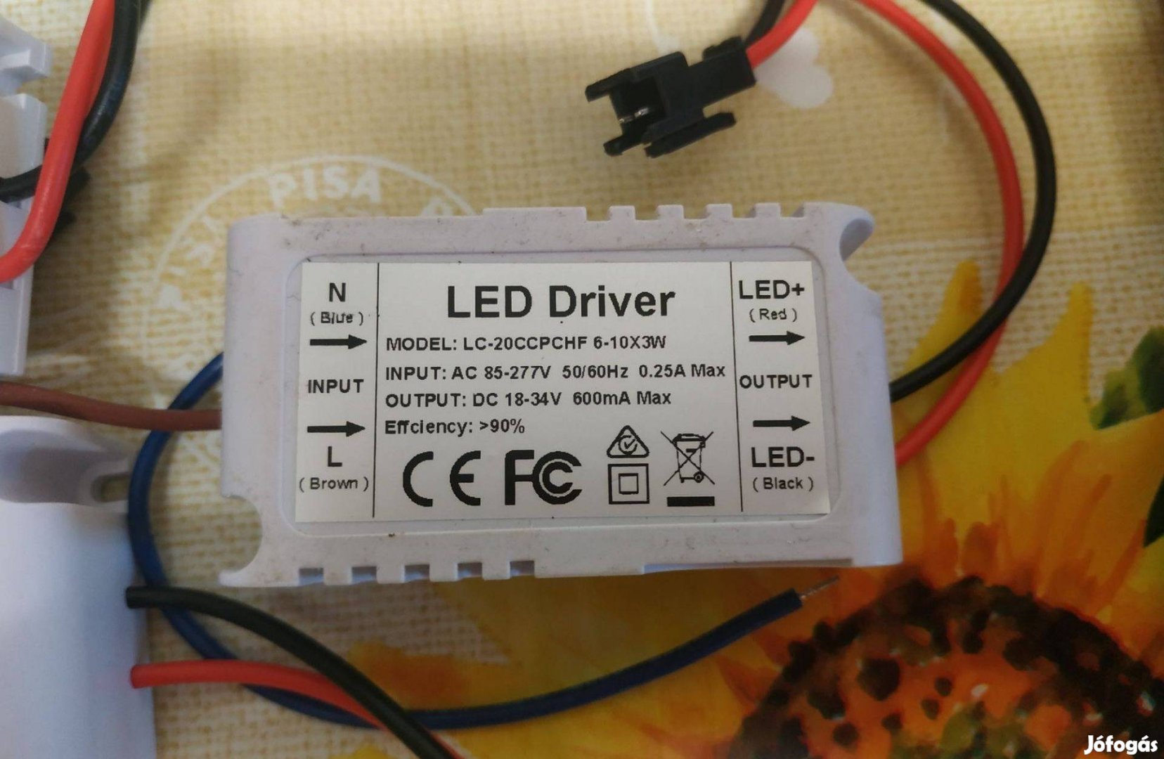 LED driver, meghajtó, tápegység 6-10x3W 18-34V 20db