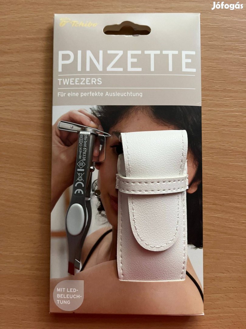 LED-es szemöldökcsipesz Tchibo 6 db gomb elem Új