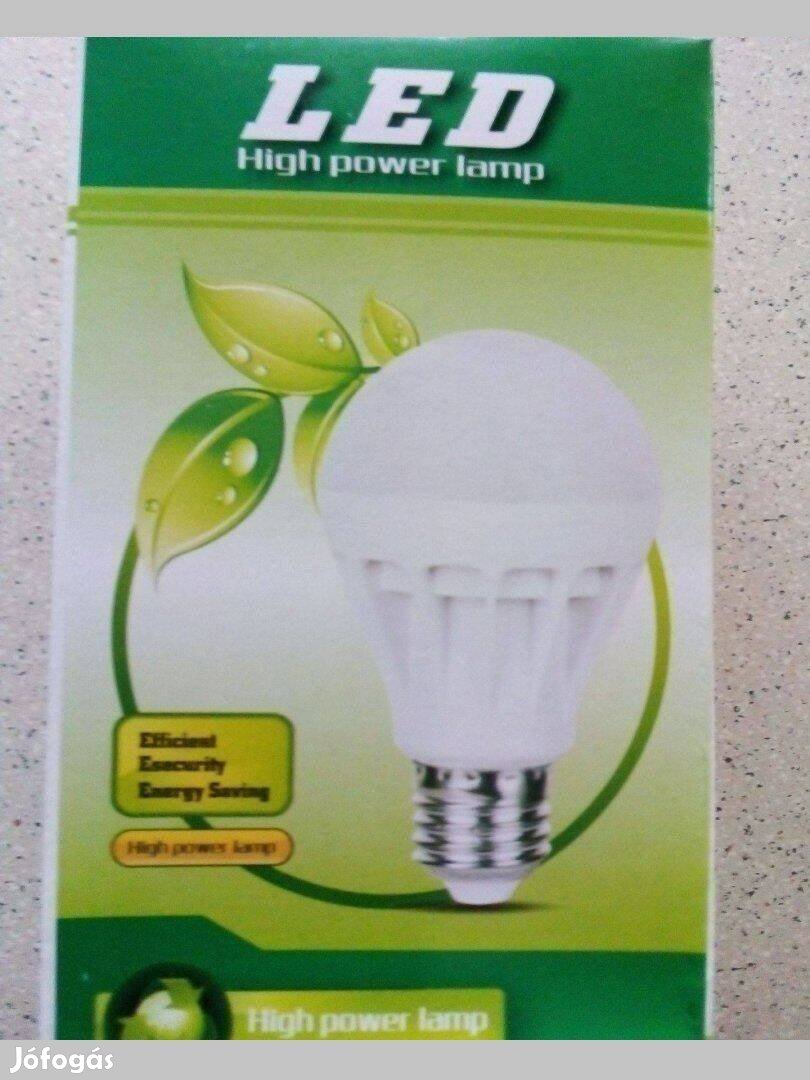LED gömb izzó 7 W E 27 energiatakarék Hideg Meleg Fehér fény High Lamp