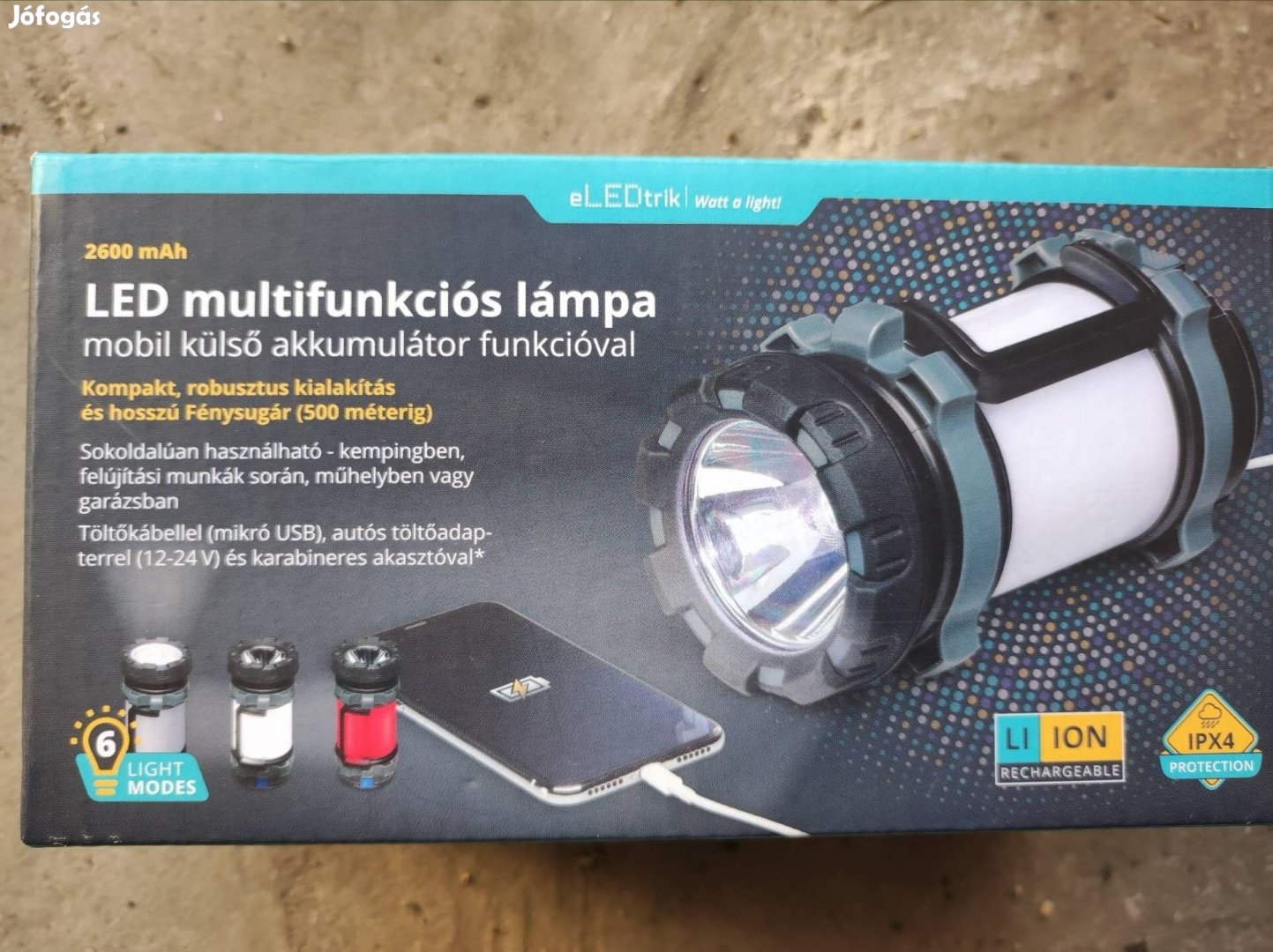 LED multifunkciós lámpa