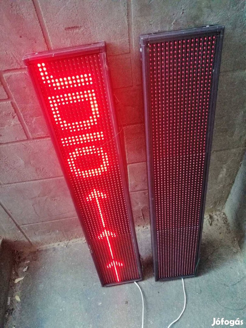 LED tábla, fényujság, fényreklám 100x20 cm
