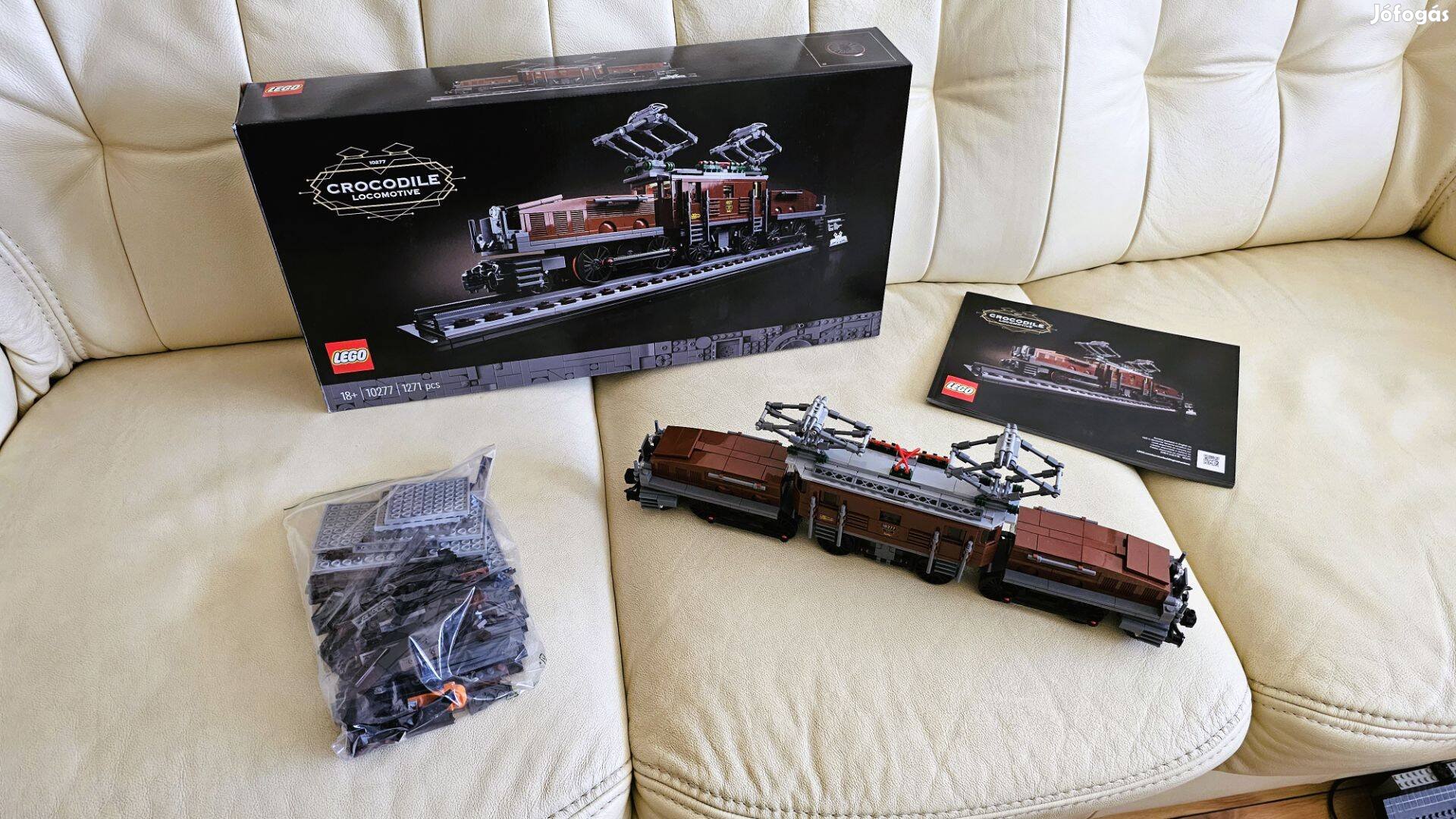 LEGO 10277 Crocodile Locomotive mozdony vonat - motorizált, újszerű