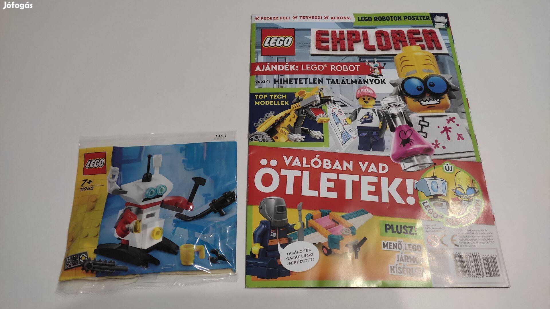 LEGO 11962 polybag robot + LEGO Explorer újság - új, bontatlan