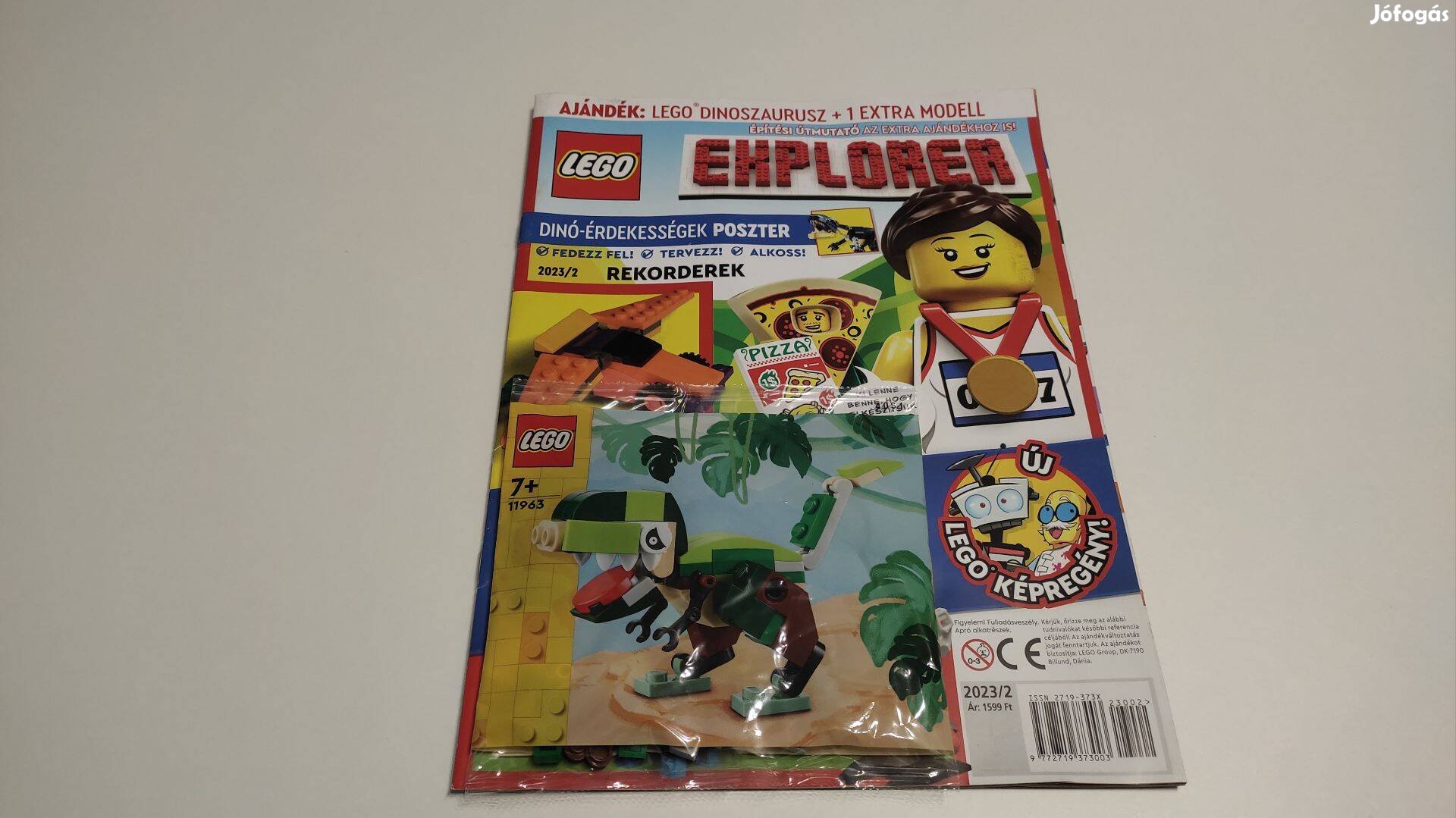 LEGO 11963 polybag dinoszaurusz + LEGO Explorer újság - új, bontatlan