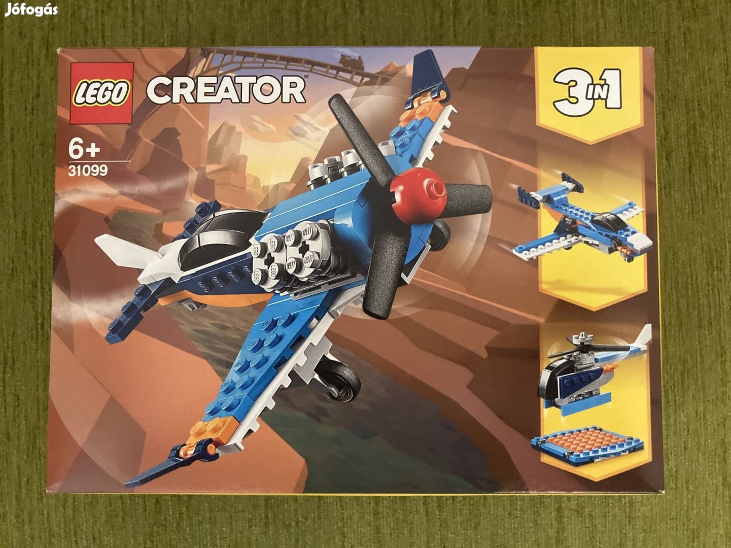 LEGO 31099 Creator 3in1 Légcsavaros repülőgép, új, bontatlan