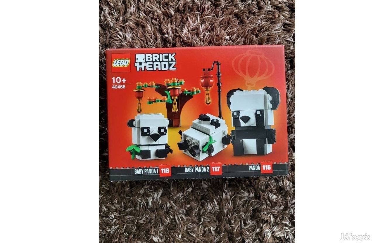 LEGO 40466 Brickheadz Pandák - Bontatlan, Új, Hibátlan!