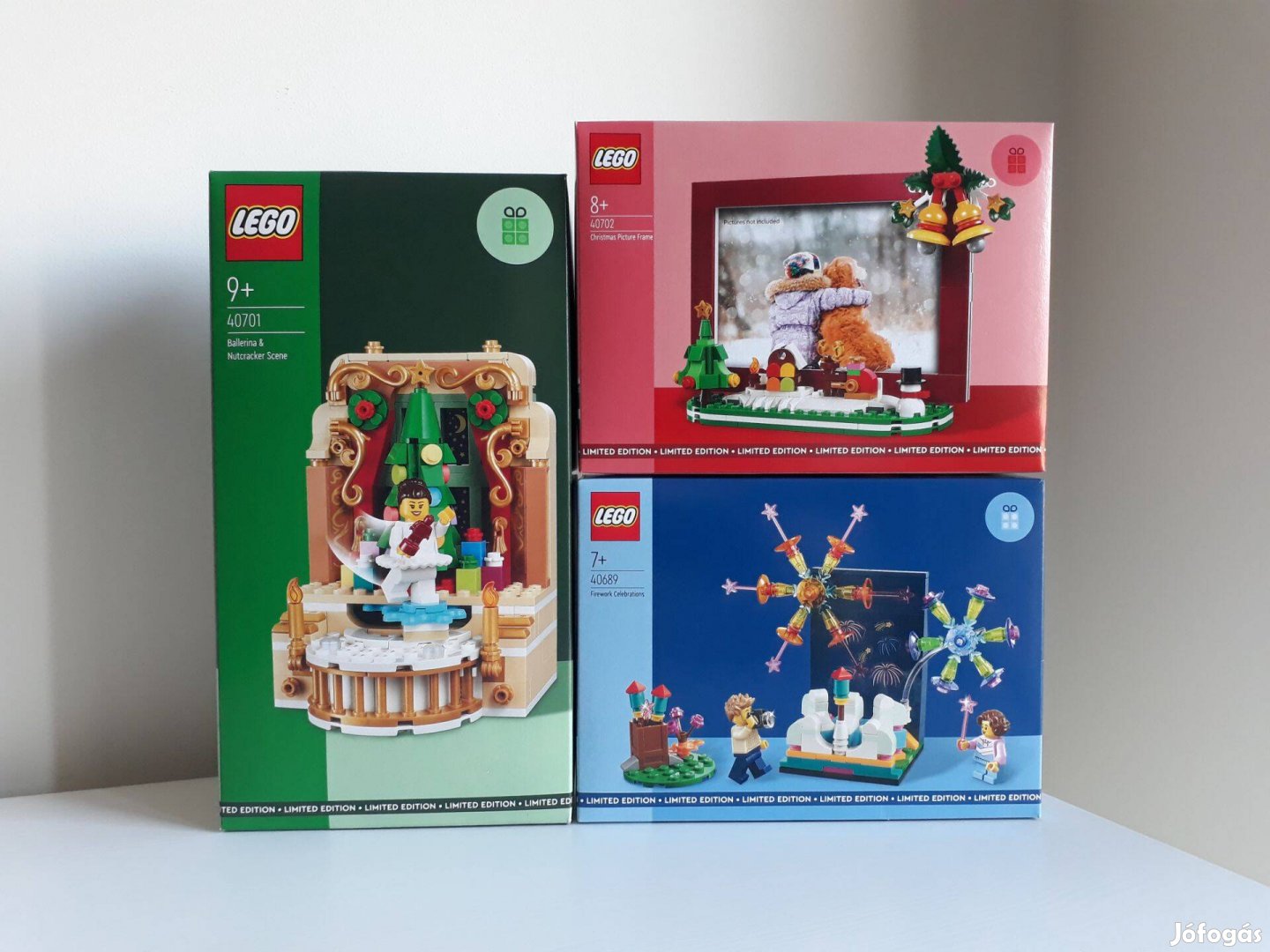 LEGO 40701 Balerina + 40702 Képkeret + 40689 Tűzijáték Bontatlan Új