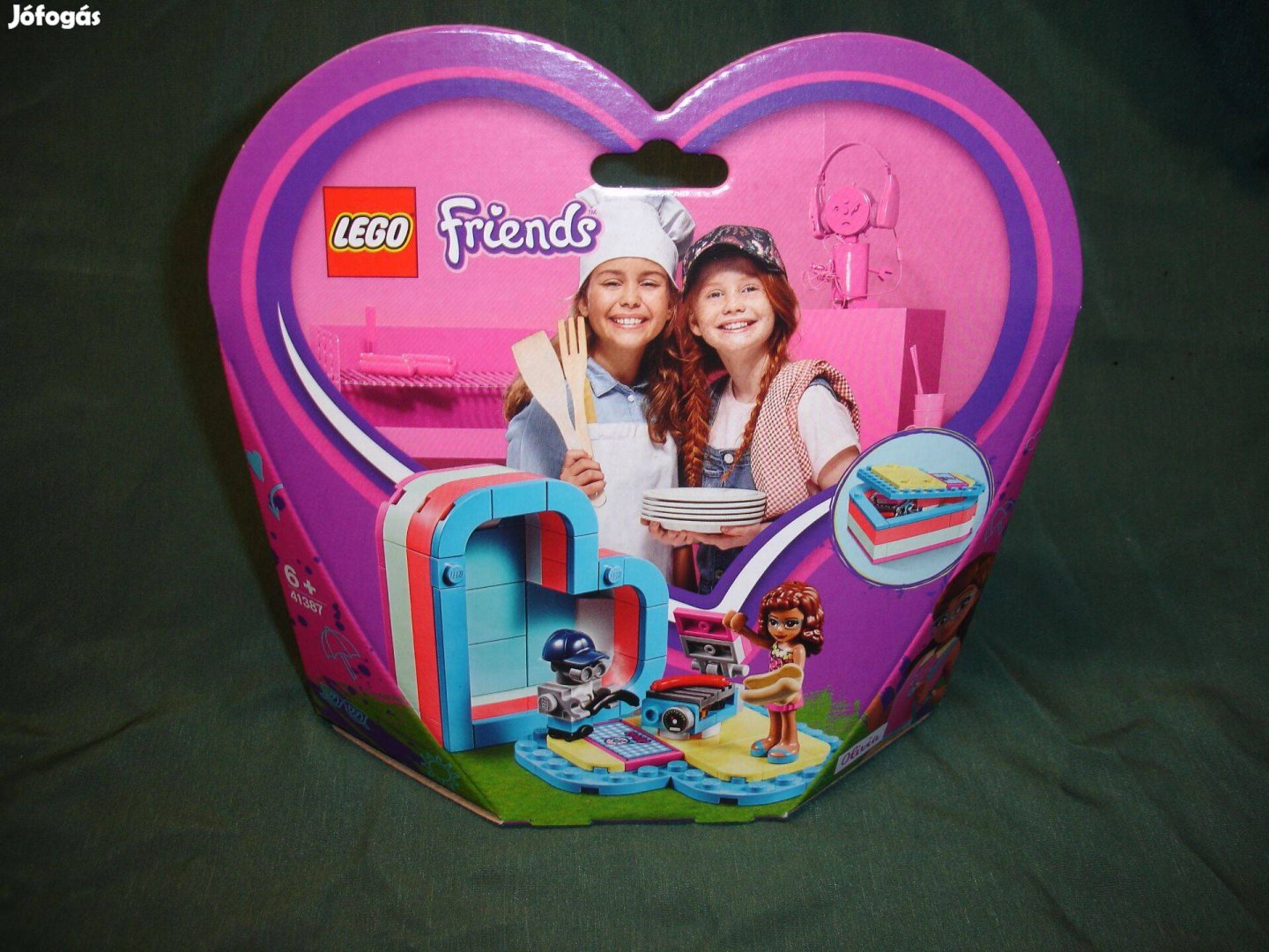 LEGO 41387 Friends Olivia nyári szív alakú doboza Bontatlan