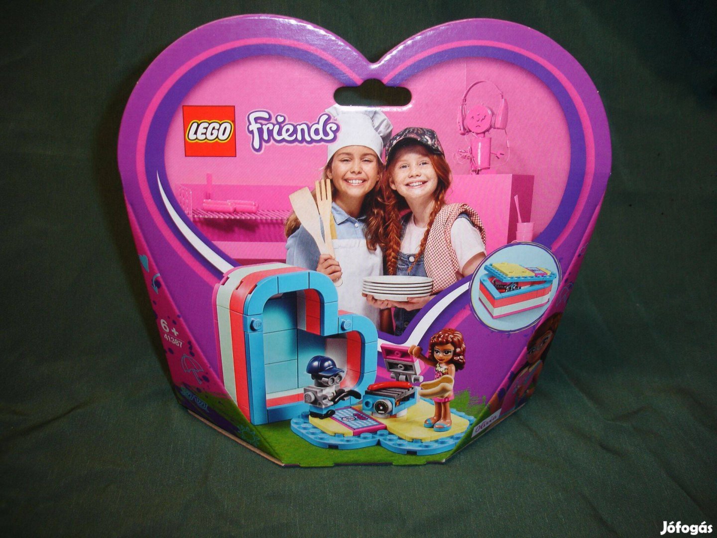 LEGO 41387 Friends Olivia nyári szív alakú doboza Bontatlan