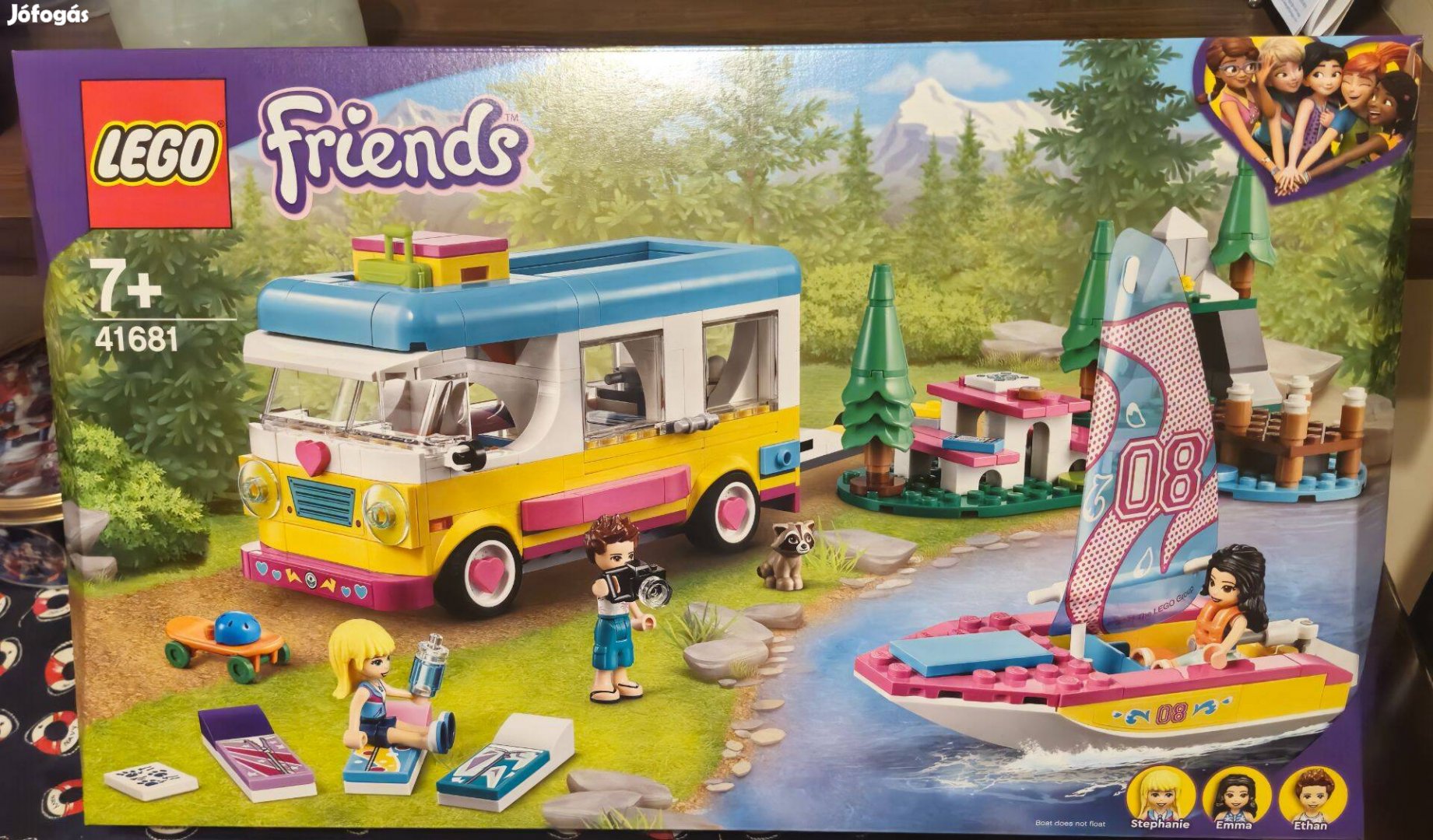 LEGO 41681 - Friends - Erdei lakóautó és vitorlás