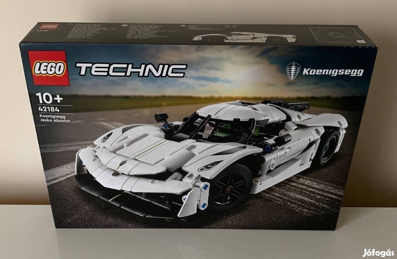 LEGO 42184 - Koenigsegg Jesko Absolut fehér hiperautó Új, Bontatlan!