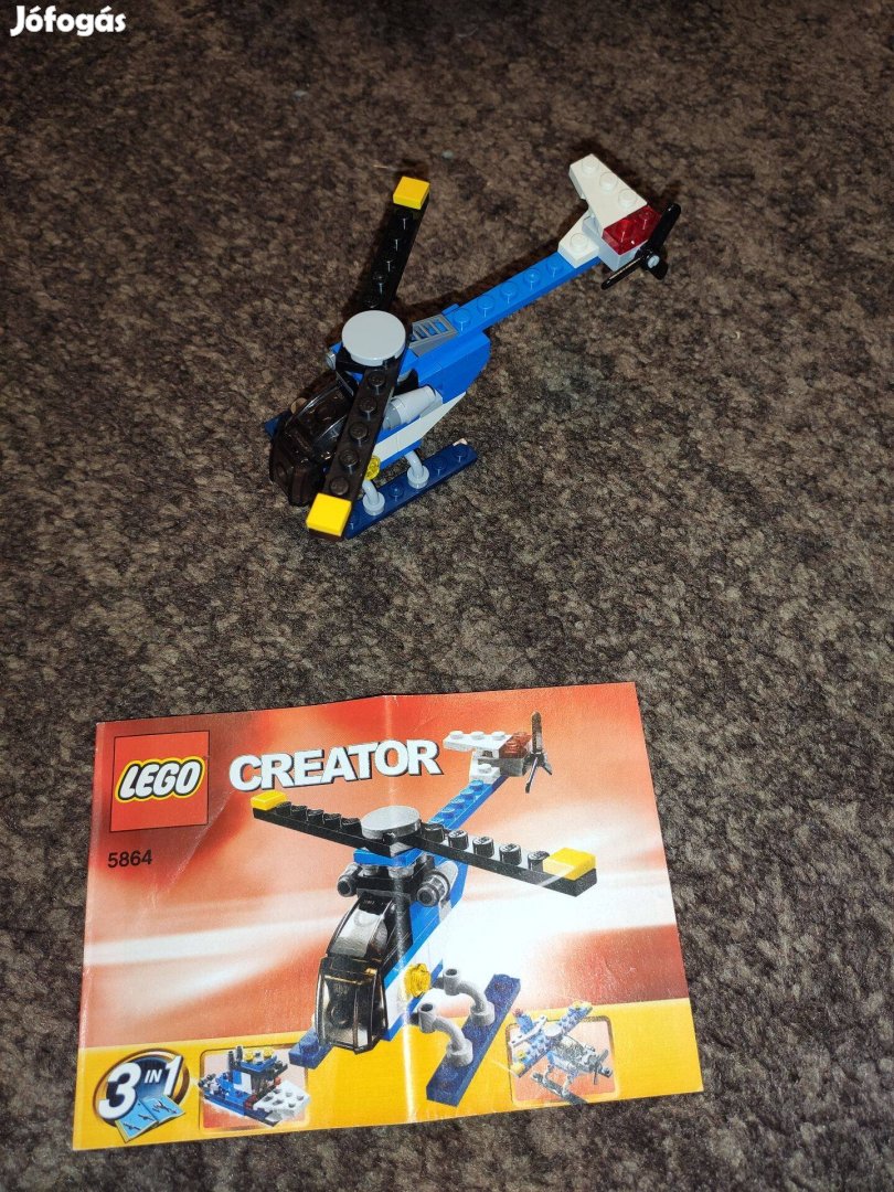 LEGO 5864 Creator - Mini Helicopter leírással hiánytalan 750