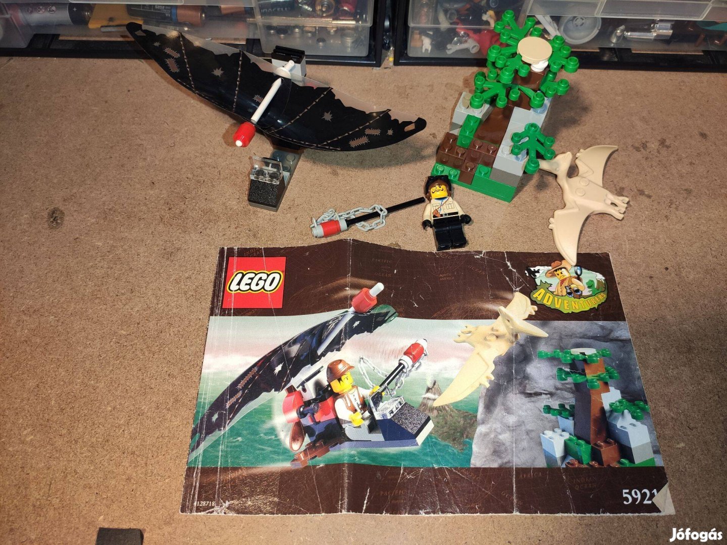 LEGO 5921 Adventurers - Dinos - Research Glider leírással figura más