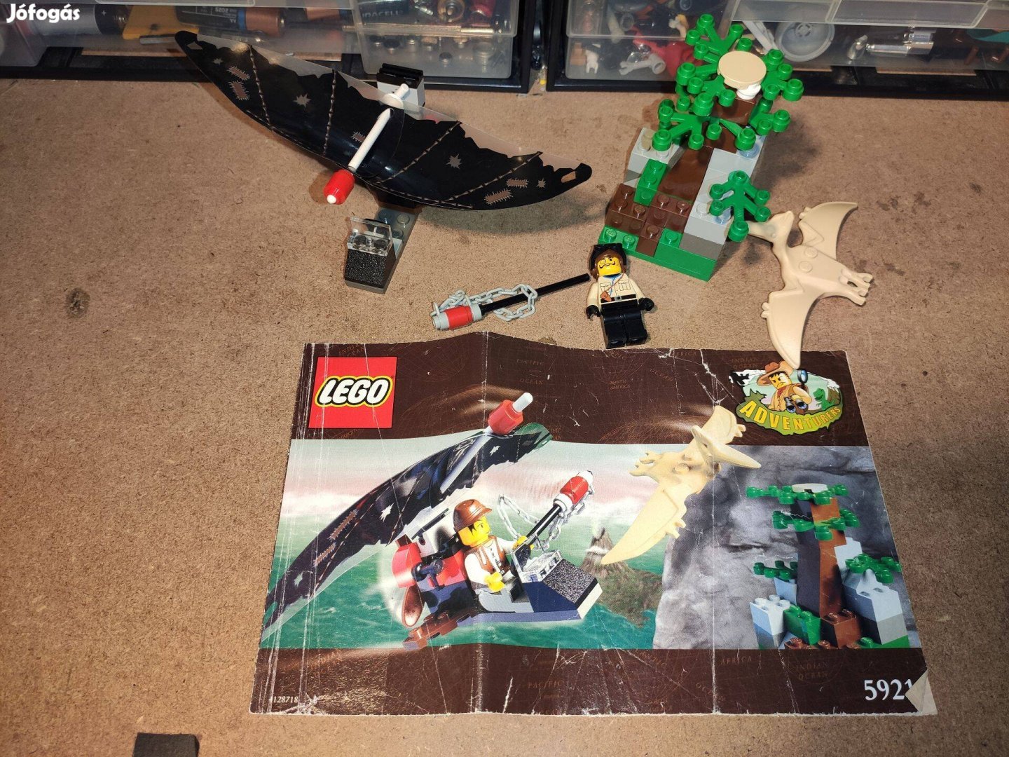 LEGO 5921 Adventurers - Dinos - Research Glider leírással figura más