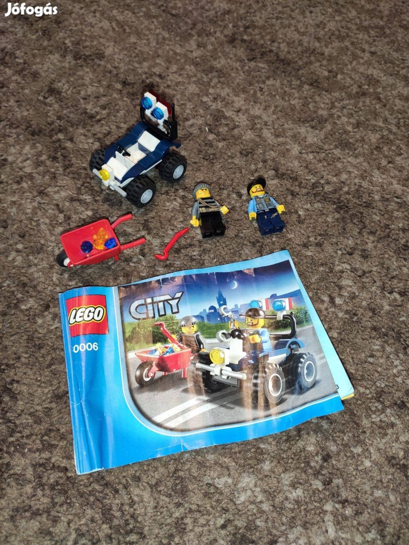 LEGO 60006 City - Rendőrségi ATV leírással hiánytalan 1500