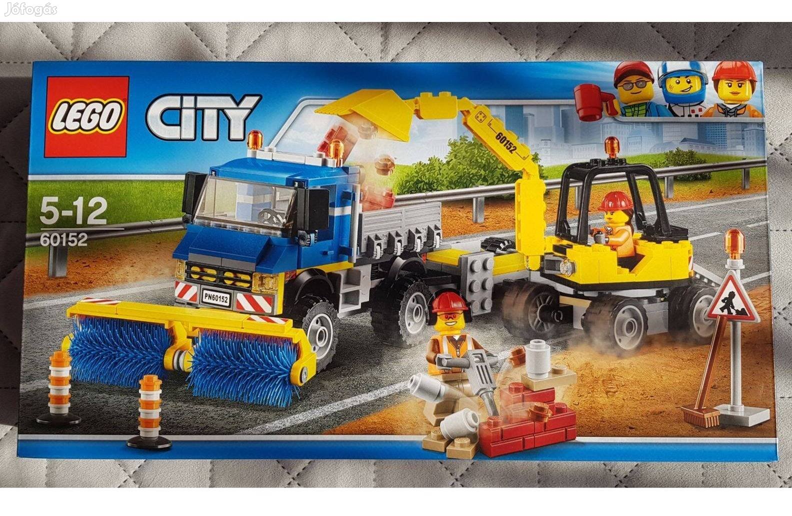 LEGO 60152 Seprőgép és Exkavátor , bontatlan