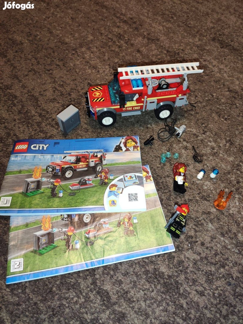LEGO 60231 City - Tűzoltó parancsnoki rohamkocsi leírással hiánytalan