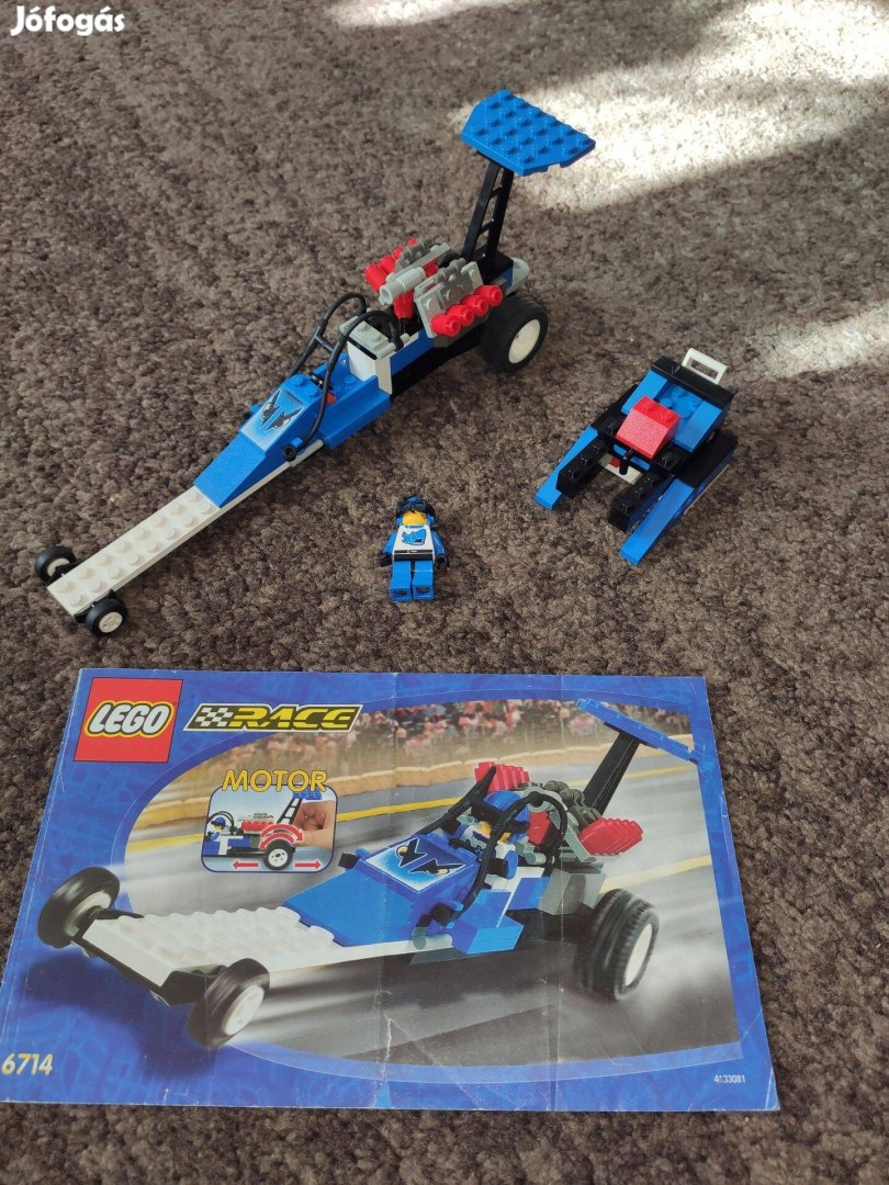 LEGO 6714 Town - Race - Speed Dragster leírással hiánytalan