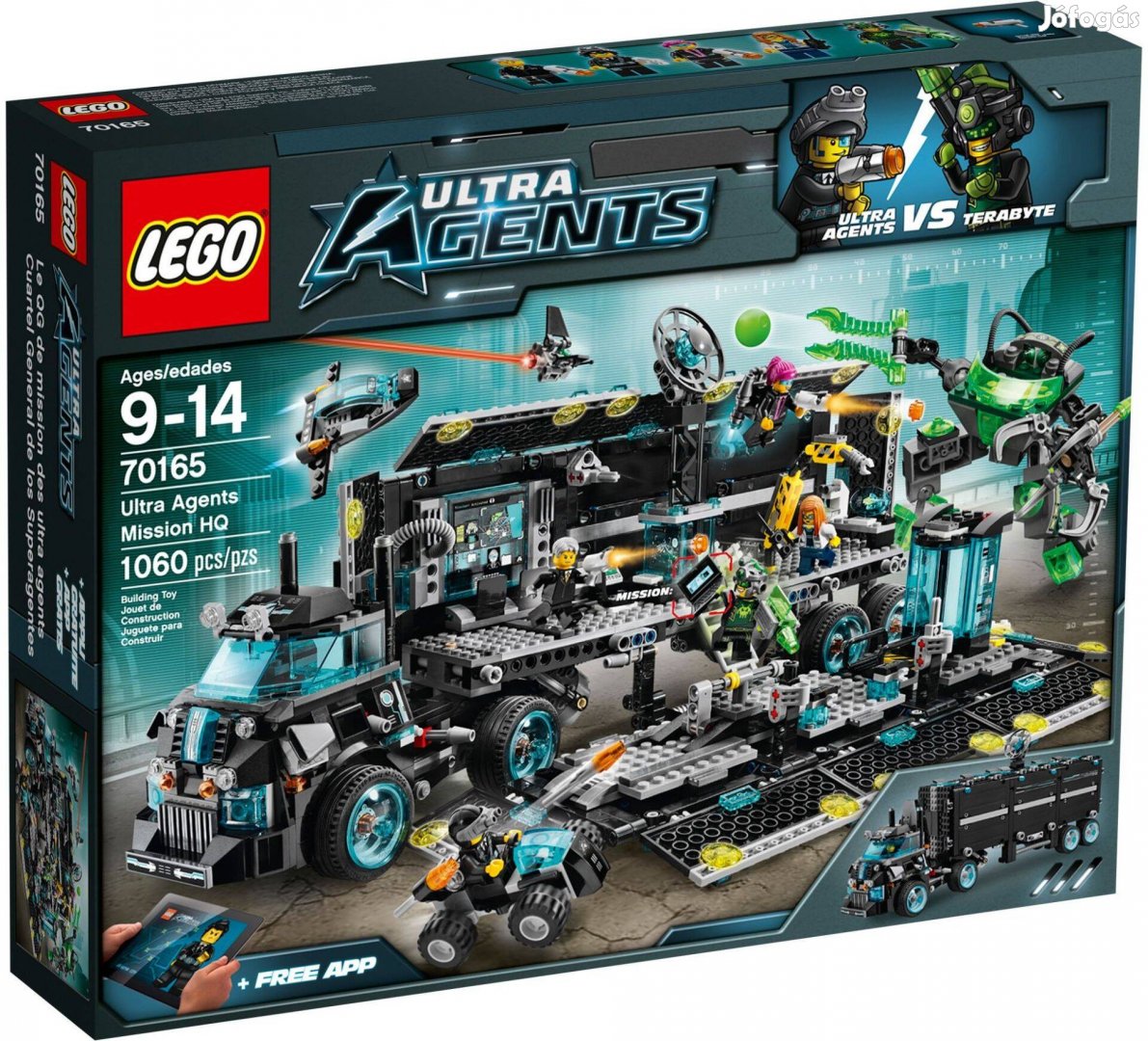 LEGO 70165 Ultra Agents Mission HQ új, bontatlan