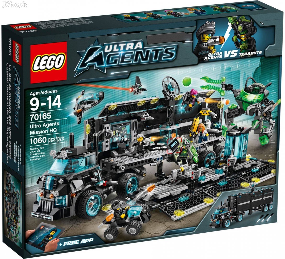 LEGO 70165 Ultra Agents Mission HQ új, bontatlan